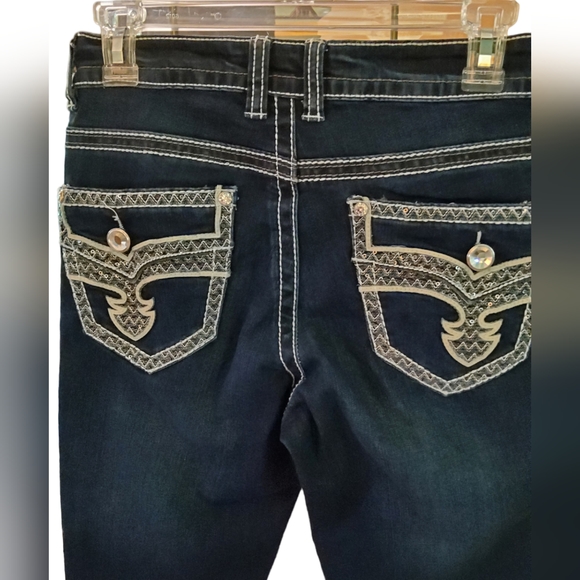 Rebel & Soul Skinny Distressed Jeans - Picture 3 of 5